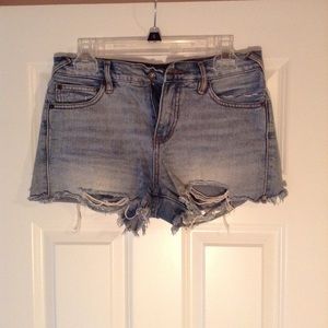 Free People Medium Washed Denim Shorts